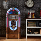 Taurus II Jukebox Stand — Oak