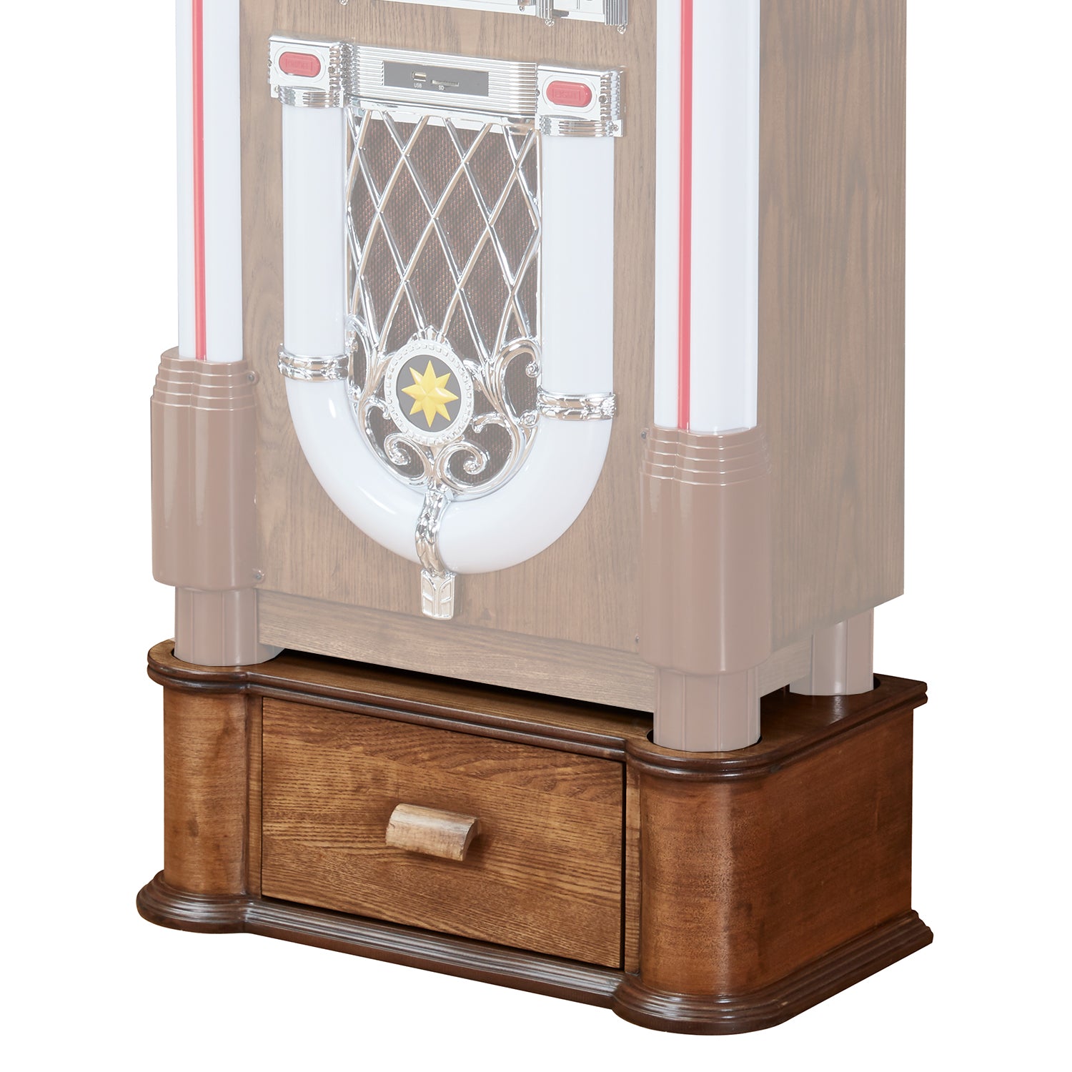 Taurus II Jukebox Stand — Oak