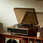 Huygens Bluetooth Record Player with Built-in Speakers