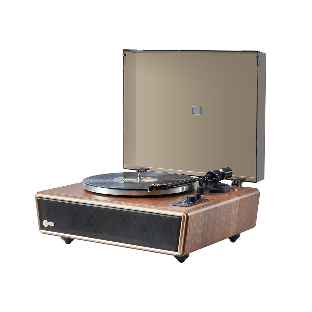 Huygens Bluetooth Record Player with Built-in Speakers