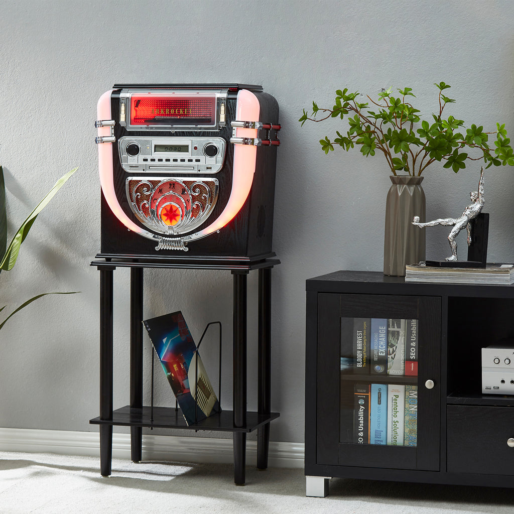 Boston Tabletop Jukebox Record Player Entertainment System