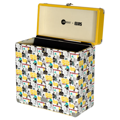 Arkrocket x Elvis Presley Artemis Vinyl Record Storage Case - Yellow/White