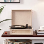 Coryphaeus Flora Engraved Bluetooth Portable Record Player