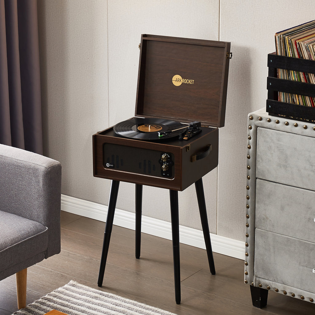 Discovery II Bluetooth Console Record Player - Espresso