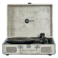 Curiosity III Suitcase Bluetooth Turntable — Gray Wood Grain — view 1