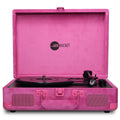 Curiosity III Suitcase Bluetooth Turntable — Hot Pink Velvet — view 1